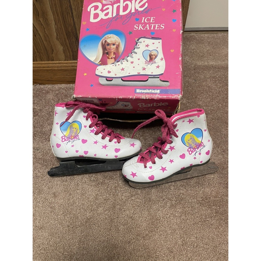Barbie ice skates sz 10‎ y2k 1994 Double Bladed Girls Original Box ~RARE - Picture 5 of 10